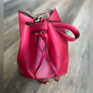 Ralph Lauren Red Leather Shoulder Bag